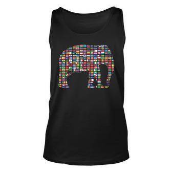Flags Of The Countries Of The World International Elephant Unisex Tank Top | Mazezy