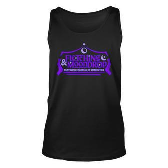 Fletching And Moondrop Traveling Carnival Of Curiosities Unisex Tank Top | Mazezy