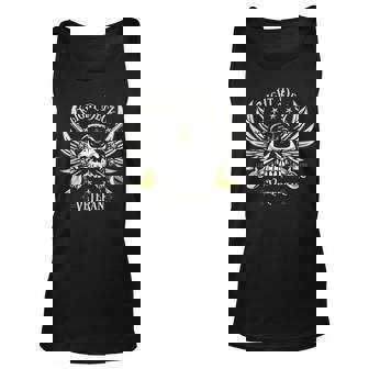 Flight Deck Veteran Skull Naval Aviation Design Unisex Tank Top | Seseable UK