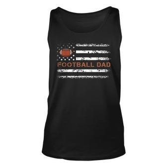 Football Papa Best Dad Ever Fatherhood Daddy Fathers Day Tank Top | Mazezy CA