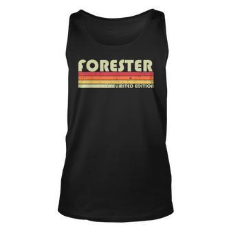 Forester Funny Job Title Profession Birthday Worker Idea Unisex Tank Top - Seseable
