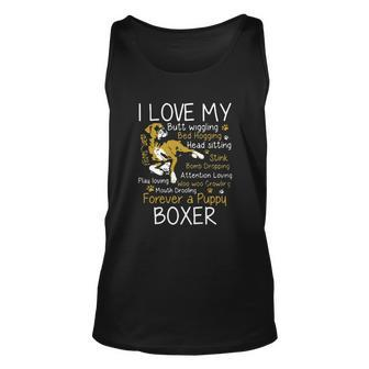 Forever A Puppy Boxer Men Women Tank Top Graphic Print Unisex - Thegiftio UK