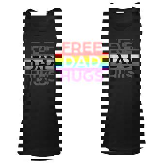 Free Dad Hugs Lgbt Pride Social Movement Unisex Tank Top - Thegiftio