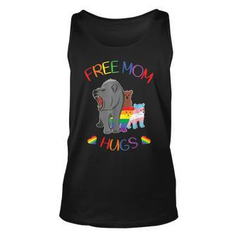 Free Mom Hugs Bear Gay Pride Lgbt Flag Men Women Tank Top Graphic Print Unisex - Thegiftio UK