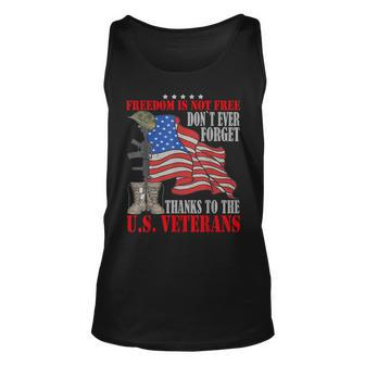 Freedom Is Not Free Veterans Day Unisex Tank Top - Seseable