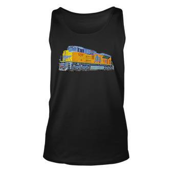 Freight Train Union Pacific Engine Unisex Tank Top | Mazezy