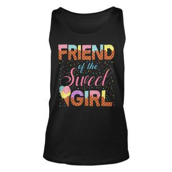 Friend Of The Sweet Girl Ice Cream Cone Popsicle Party Theme Tank Top | Mazezy