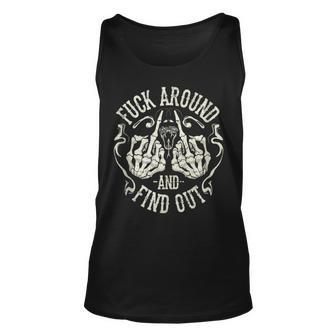 Fuck Around And Find Out Middle Finger Snake Head With Smoke Tank Top | Mazezy