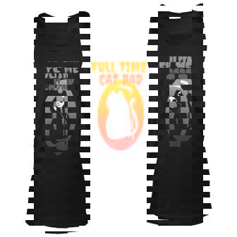 Full Time Cat Dad Halloween Grim Reaper Halloween Cat Dad Tank Top | Mazezy