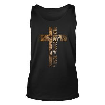 Fully Vaccinated By The Blood Of Jesus Christian Lion Judah Unisex Tank Top - Seseable
