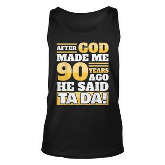 Funny 90Th Birthday - 90 Years Unisex Tank Top | Mazezy