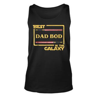 Funny Best Dad Bod In Galaxy Dadbod Birthday Gift Unisex Tank Top | Mazezy