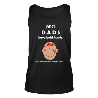 Funny Best Dads Have Bald Heads Unisex Tank Top | Mazezy
