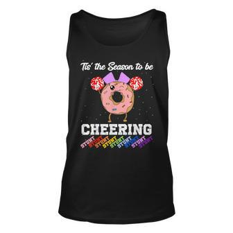 Funny Cheer Squad Donut Stunt Cheerleading Gift Cheerleader Unisex Tank Top | Mazezy