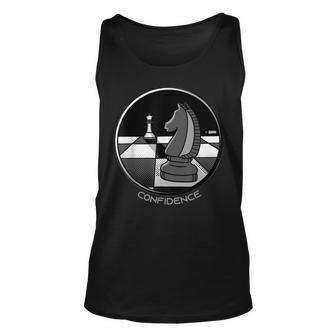 Funny Chess Knight Knight Chess Piece Chess Confidence Unisex Tank Top | Mazezy