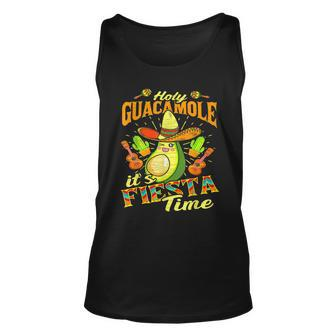Funny Cinco De Mayo Mexican Holy Guacamole Fiesta Time Unisex Tank Top | Mazezy