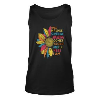 Funny Colorful Once In A While Someone Amazing Comes Along Men Women Tank Top Graphic Print Unisex - Thegiftio UK