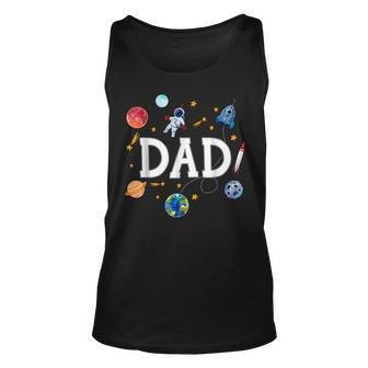 Funny Dad Outer Space Unisex Tank Top | Mazezy