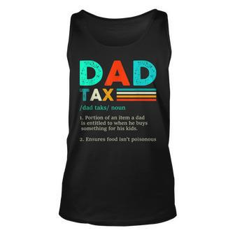 Funny Dad Tax Definition Retro Vintage Unisex Tank Top - Seseable