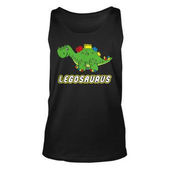 Funny Dinosaur Legosaurus Legos Saurus Dino Unisex Tank Top | Mazezy