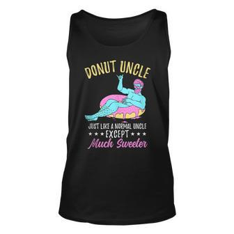 Funny Donut Uncle Fathers Day Unisex Tank Top - Thegiftio UK
