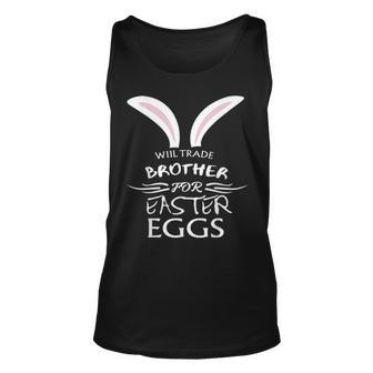 Funny Easter Brother Egg Hunting Rabbit Party V2 Unisex Tank Top - Seseable