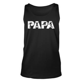 Funny Fathers Day Gift For Dad - Papa Body Builder Gift Unisex Tank Top - Seseable