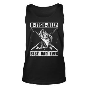 Funny Fishing Dad Fisherman Best Dad Ever Fish Man Unisex Tank Top | Mazezy AU