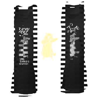 Funny Groundhog Day Shirt Dabbing Respect The Groundhog Tee Unisex Tank Top | Mazezy