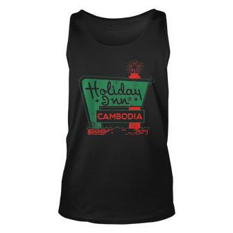Funny Holiday In Cambodia Vintage Faded Style Gift Unisex Tank Top - Seseable