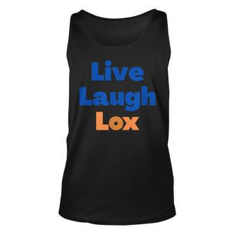 Funny Jewish Live Laugh Lox Unisex Tank Top | Mazezy DE