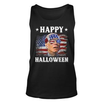 Funny Joe Biden Happy Halloween Confused 4Th Of July 2022 Unisex Tank Top | Mazezy