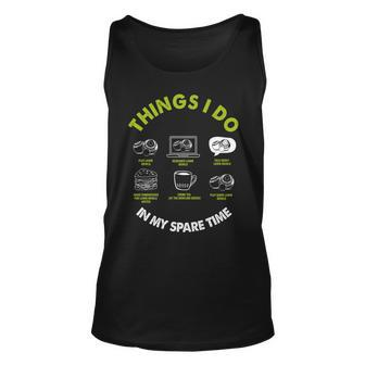 Funny Lawn Bowls Things I Do In My Spare Time Lawn Bowling Unisex Tank Top - Seseable