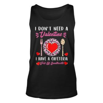 Funny Lunch Lady Valentines Day For Lunch Lady Cafeteria V2 Unisex Tank Top - Thegiftio UK