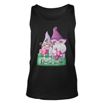 Funny Mardi Gras Gnome Let The Good Times Roll Crawfish Unisex Tank Top - Seseable