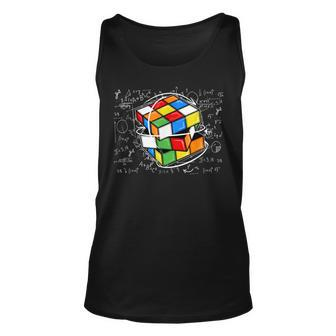 Funny Math Cuber Speed Cubing Puzzle Lover Cube Youth Adult Unisex Tank Top - Seseable