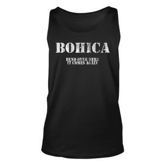 Funny Military Saying Bohica Definition Unisex Tank Top - Seseable