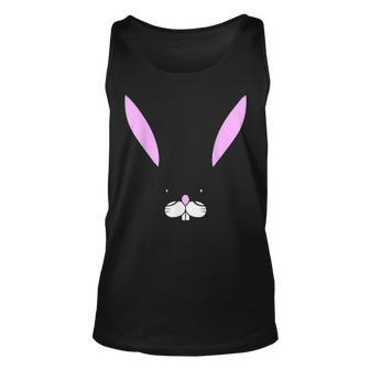 Funny Nerd Bunny Glasses Hipster Rabbit Lover Easter Gifts Unisex Tank Top - Seseable