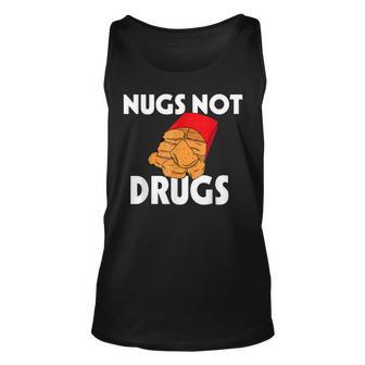 Funny Nugs Not Drugs Delicious Chicken Nugget Bucket V3 Unisex Tank Top - Seseable
