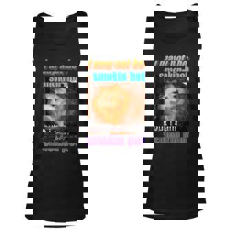 Funny Opossum I May Not Be Smoking Hot But Im Smoking Pot Unisex Tank Top | Mazezy