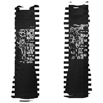 Funny Papa Bear Dont Mess With Papa Bear Fathers Day Unisex Tank Top - Thegiftio UK