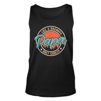 Funny Papa For Grandpa Papi Papaw Men Fathers Day Unisex Tank Top - Thegiftio UK