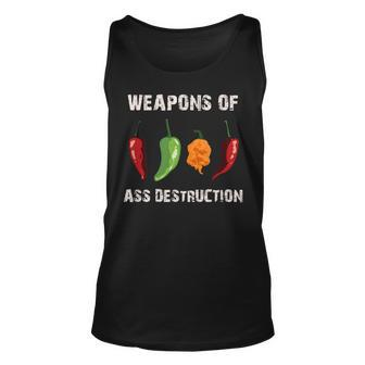 Funny Pepper Chili Head Spicy Hot Foods Unisex Tank Top | Mazezy