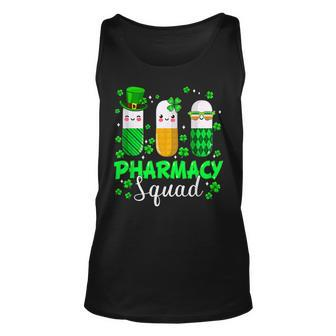 Funny Pharmacy Squad Leprechaun Pharmacist St Patricks Day Unisex Tank Top | Mazezy