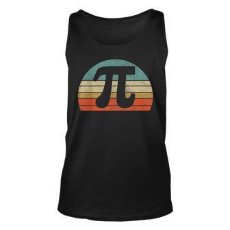 Funny Pi Day Vintage Nerd Geek Pie 314 Cute Sunset Diy Unisex Tank Top - Seseable