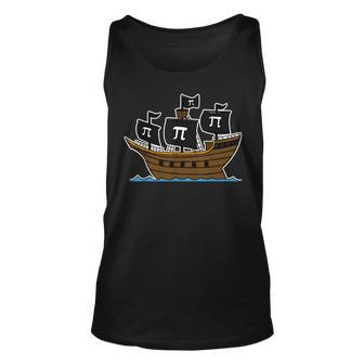 Funny Pi-Rate - Happy Pi Day Math Geek Pirate Lover Unisex Tank Top - Seseable