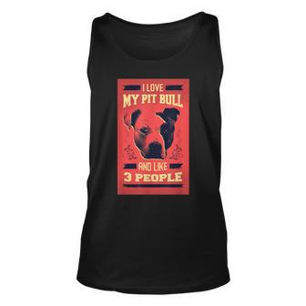 Funny Pitbull Best Gifts Idea For Dogs Pet Pitties Lover Unisex Tank Top - Seseable