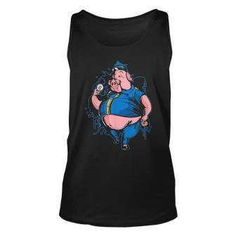 Funny Police Officers Cops Are Pigs Unisex Tank Top - Seseable