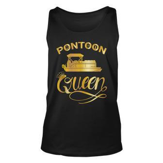 Funny Pontoon Queen Pontoon Boating Accessories Unisex Tank Top - Seseable