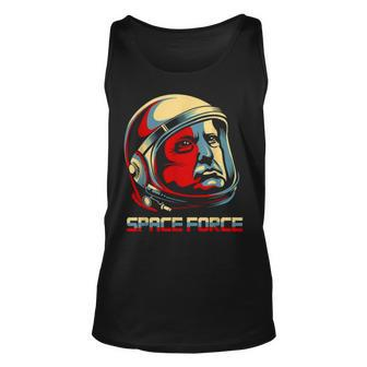 Funny President Space Force Donald Trump Unisex Tank Top | Mazezy